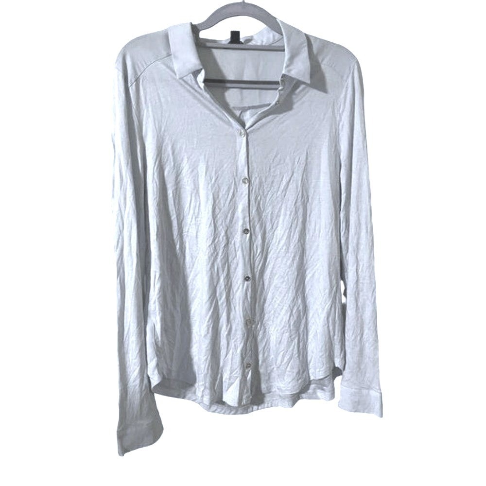 Ann Taylor blouse size Medium icy‎ blue lyocel